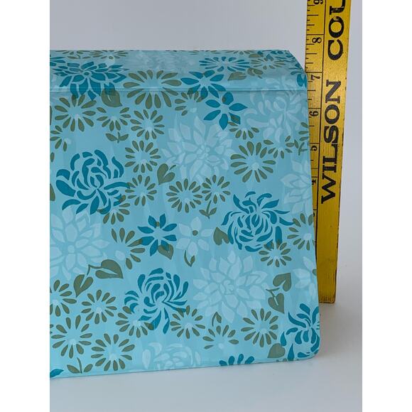 Vintage Photo Album Blue Floral Medium Size 9 x 7.5 x 2.5" Vinyl Family Book - Picture 12 of 13